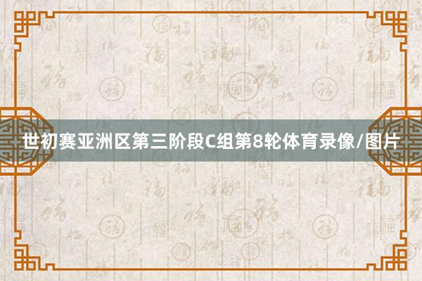 世初赛亚洲区第三阶段C组第8轮体育录像/图片