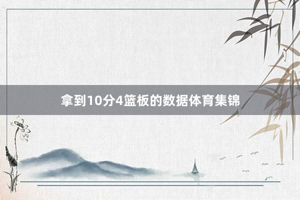 拿到10分4篮板的数据体育集锦