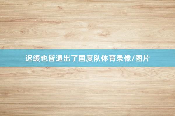 迟缓也皆退出了国度队体育录像/图片