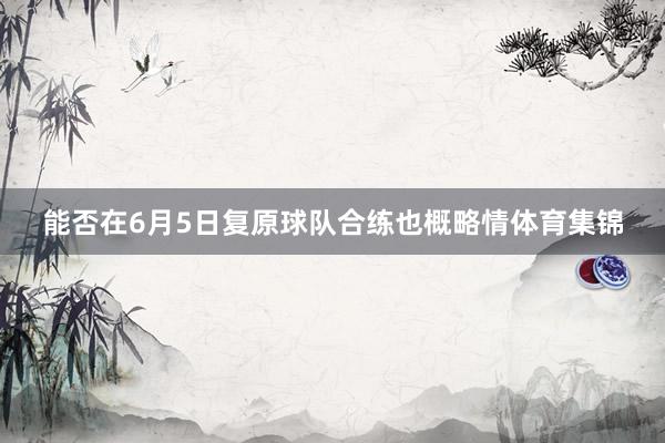 能否在6月5日复原球队合练也概略情体育集锦