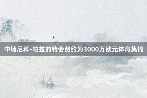 中场尼科-帕兹的转会费约为3000万欧元体育集锦