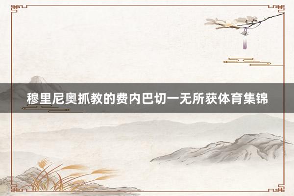 穆里尼奥抓教的费内巴切一无所获体育集锦