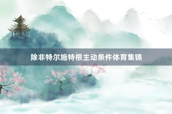 除非特尔施特根主动条件体育集锦