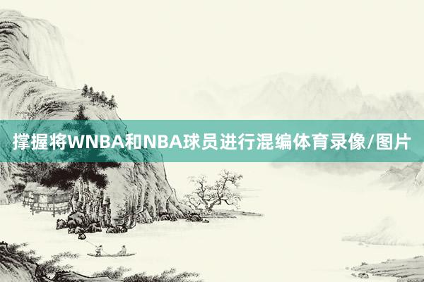 撑握将WNBA和NBA球员进行混编体育录像/图片