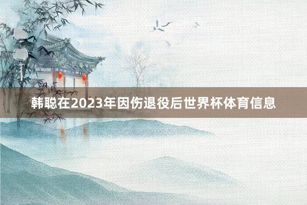 韩聪在2023年因伤退役后世界杯体育信息