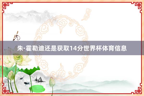 朱·霍勒迪还是获取14分世界杯体育信息