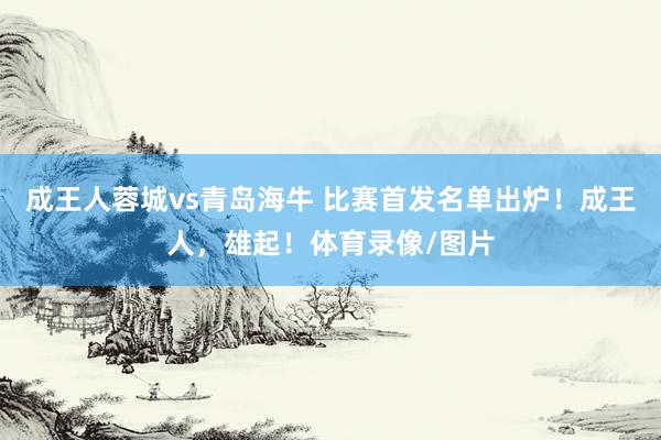 成王人蓉城vs青岛海牛 比赛首发名单出炉！成王人，雄起！体育录像/图片