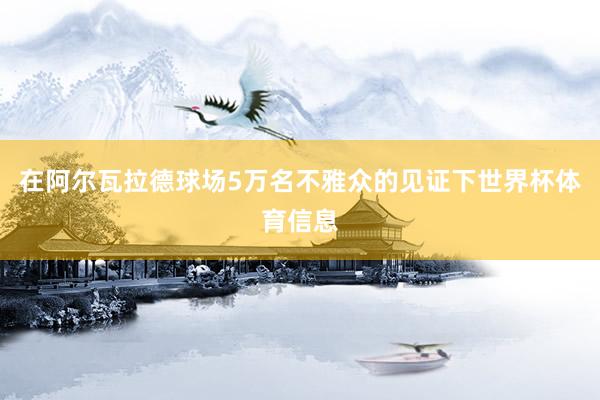 在阿尔瓦拉德球场5万名不雅众的见证下世界杯体育信息