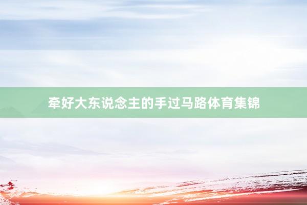 牵好大东说念主的手过马路体育集锦